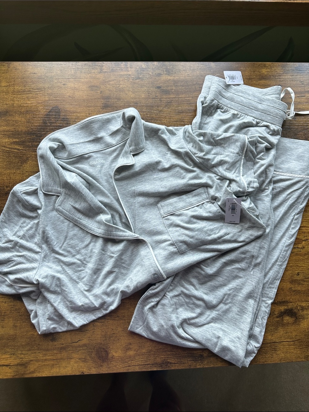 Gap Body NWT Light Gray Women's Pajama Set